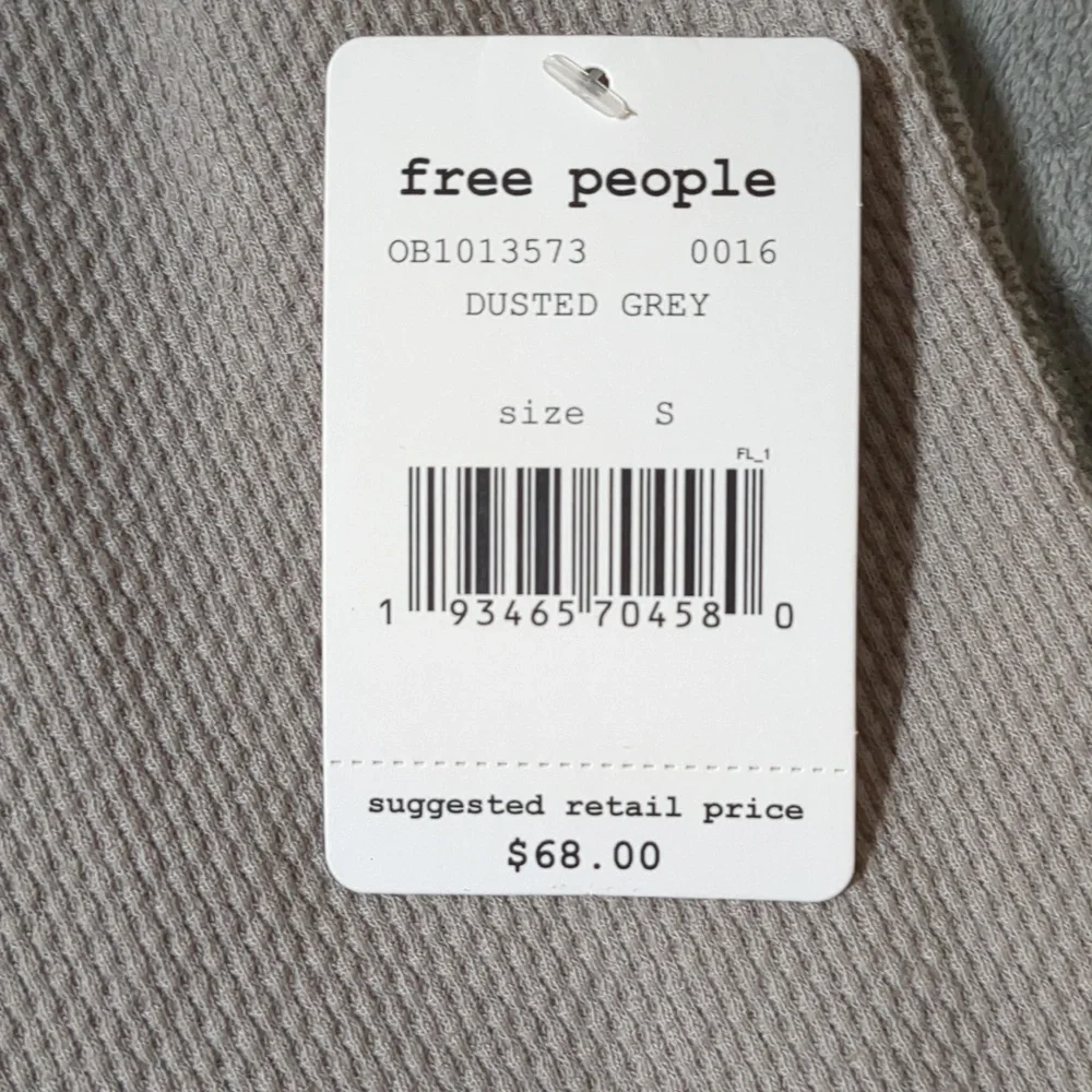 We the Free Dark Side Distressed Ombre Scoop Neck Thermal Top size Small - Picture 6 of 12